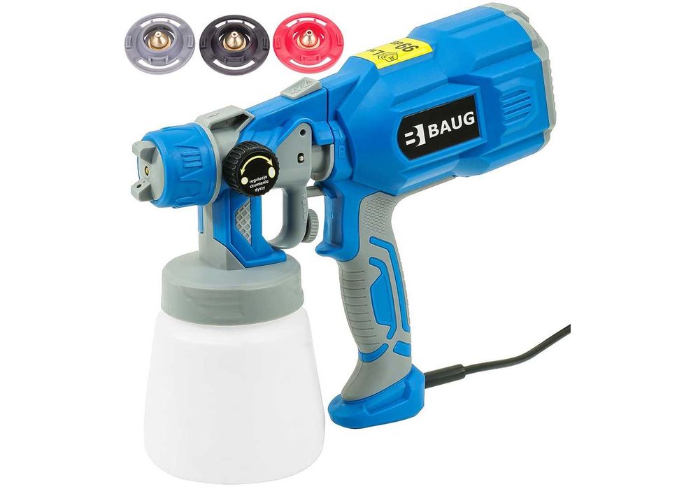 PISTOLET MALARSKI 230 V 550 W 3 DYSZE 1mm 1,8mm 2,5mm 800ml 2359