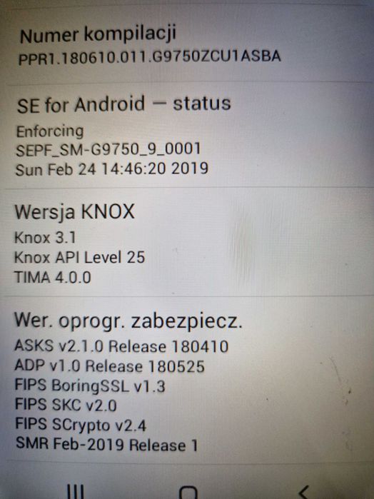 Smartfon Samsung s10+  SM-G9750  Snapdragon 855