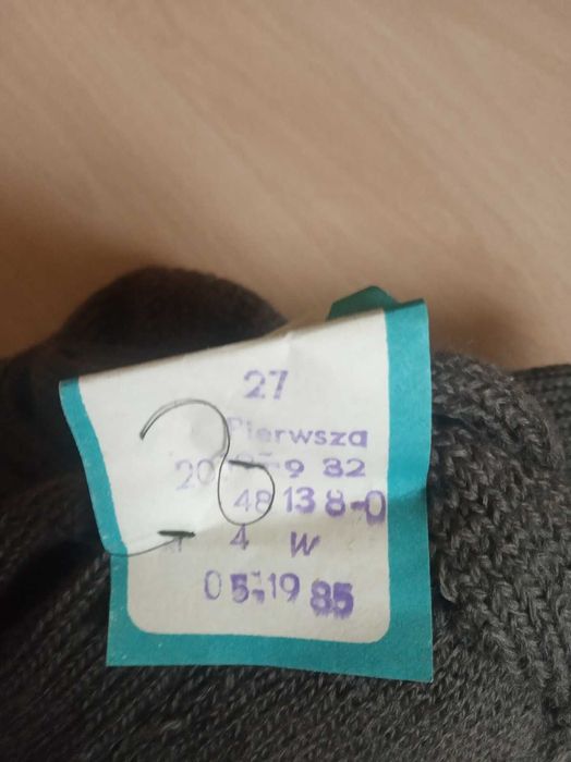 zimowe skarpety wojskowe PRL