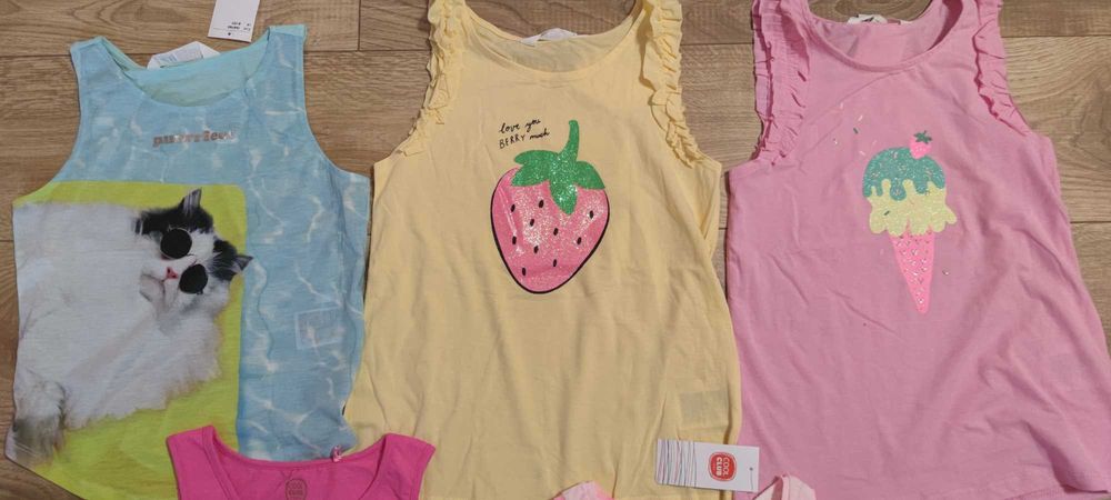 Nowa 134 140 Smyk H&M koszulka bluzka dla dziewczynki,gratis