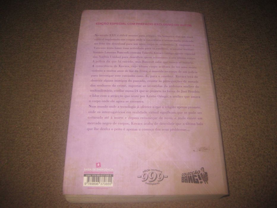 Livro "Carbono Alterado" de Richard Morgan