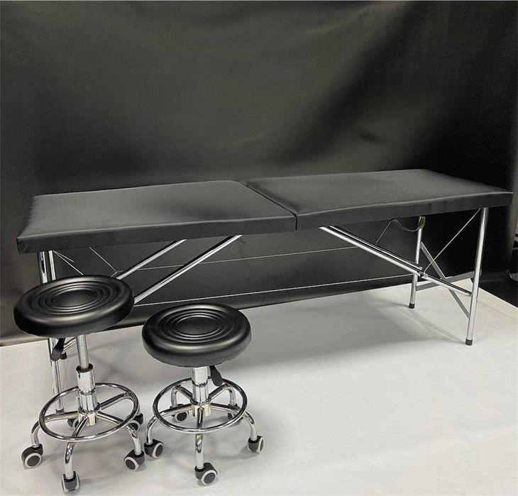 РОЗПРОДАЖ‼️Набір №25: кушетка чемодан+етажерка для косметолога+стілець