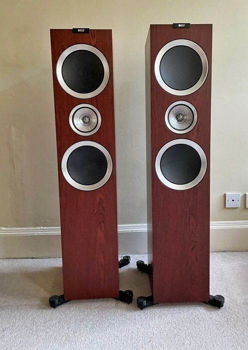 KEF R900 + KEF R600C (center) topowe, potężne kolumny
