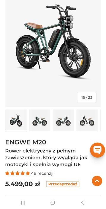 Rower elektryczny  .