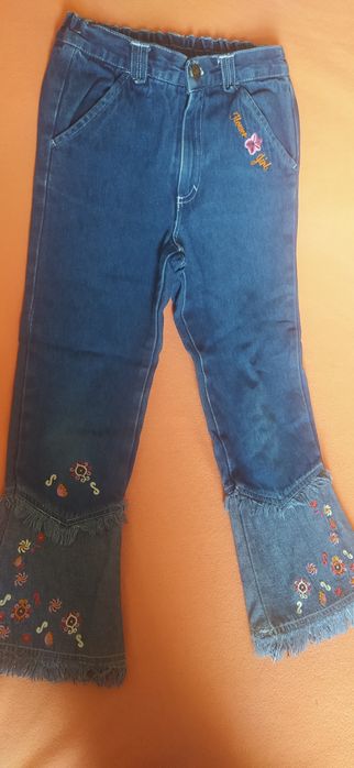 Джинсы детские утеплённые на рост 122-128 см