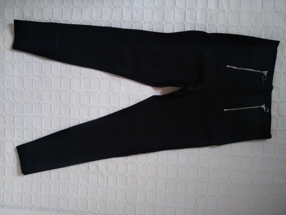 Calças Negras Zara Trafaluc Collection M