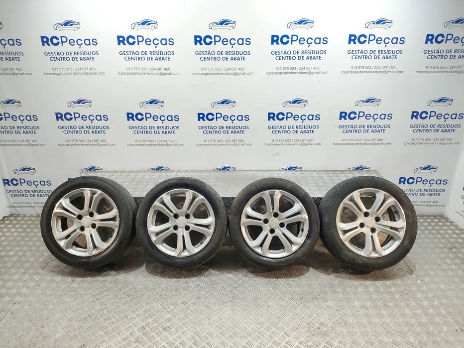 Conjunto de jantes 16 originais Peugeot 208 6J ET23 4x108