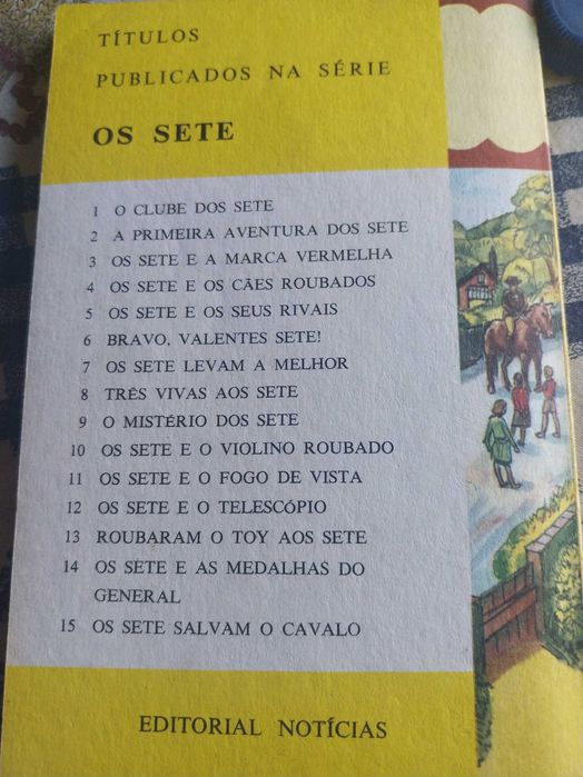 2 livros da Coleção os Sete