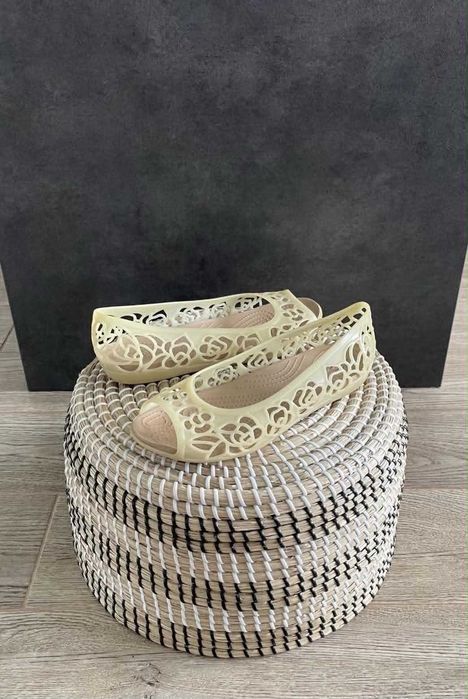 Crocs baleriny Isabella Jelly Flat W Oyster W8 38/39