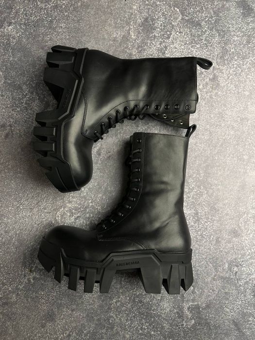 BALENCIAGA BULLDOZER BOOTS leather black 43 44 opium archive ботинки