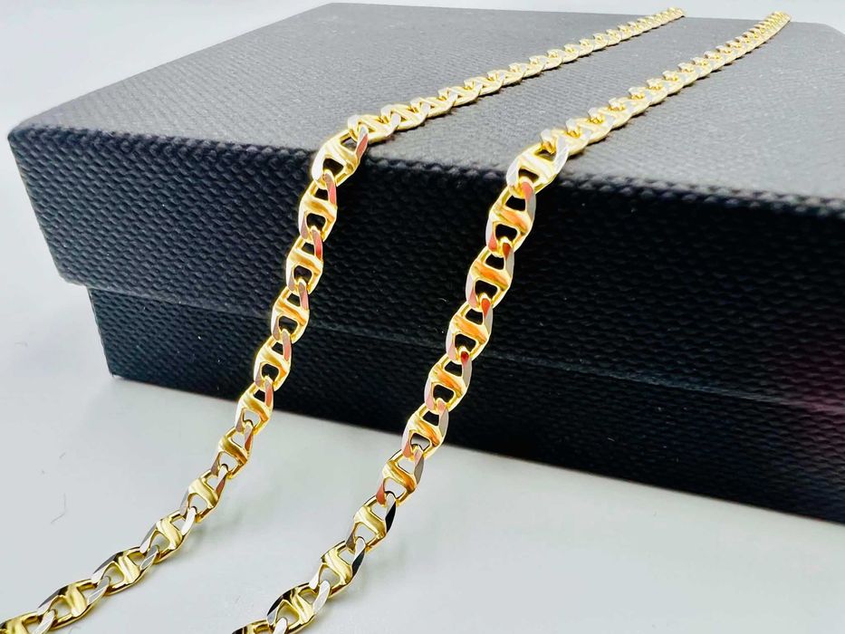 Złoty Łańcuszek Gucci Bi-color 585 Cechowany 3,5 mm 55 cm