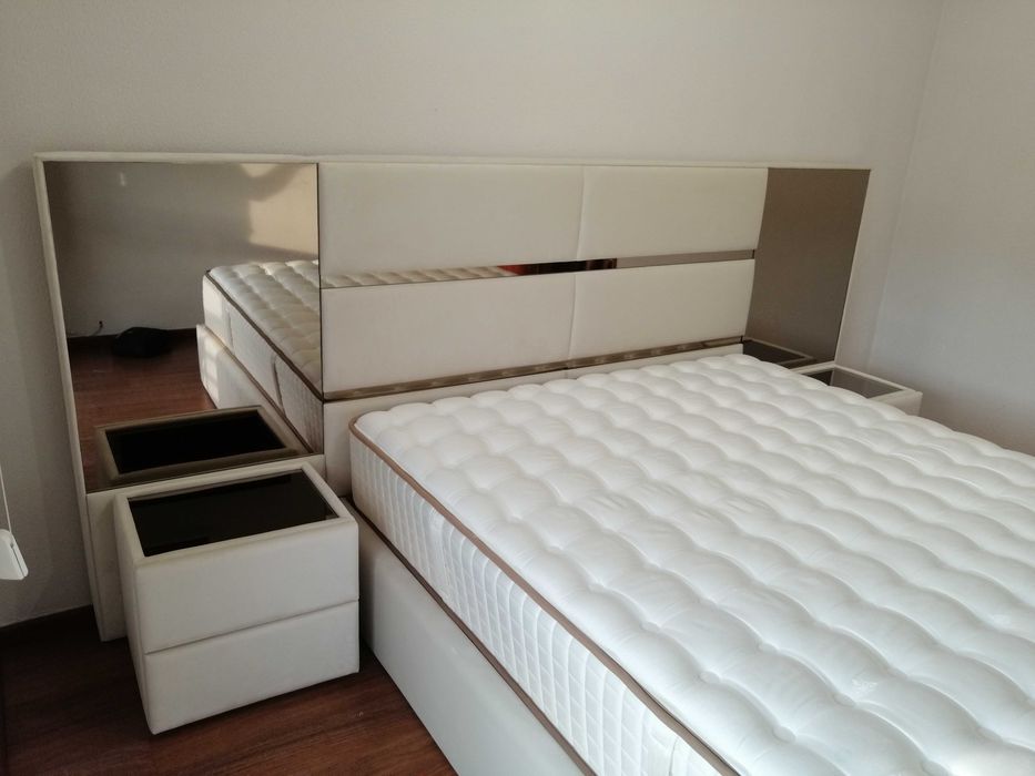 Cama de Casal Estofada - Fabricamos todas medidas, materiais e cores