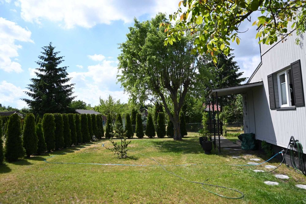 Wyposażona działka ROD  - Zduńska Wola - Karsznice - 320m Domek Murowany