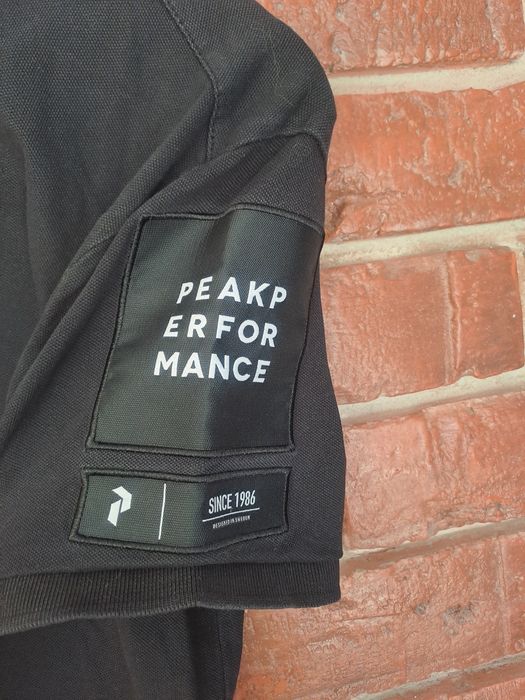 Damska koszulka polo polówka Peak Performance r.S czarne