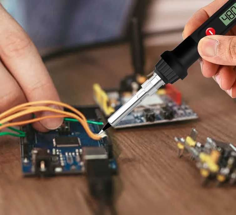 Паяльник 80Вт с регулировкой температуры и ЖК дисплеем