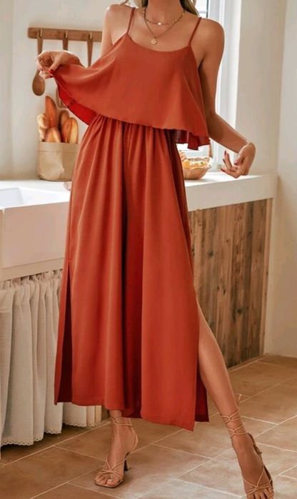 Vendo macacão cor de tijolo