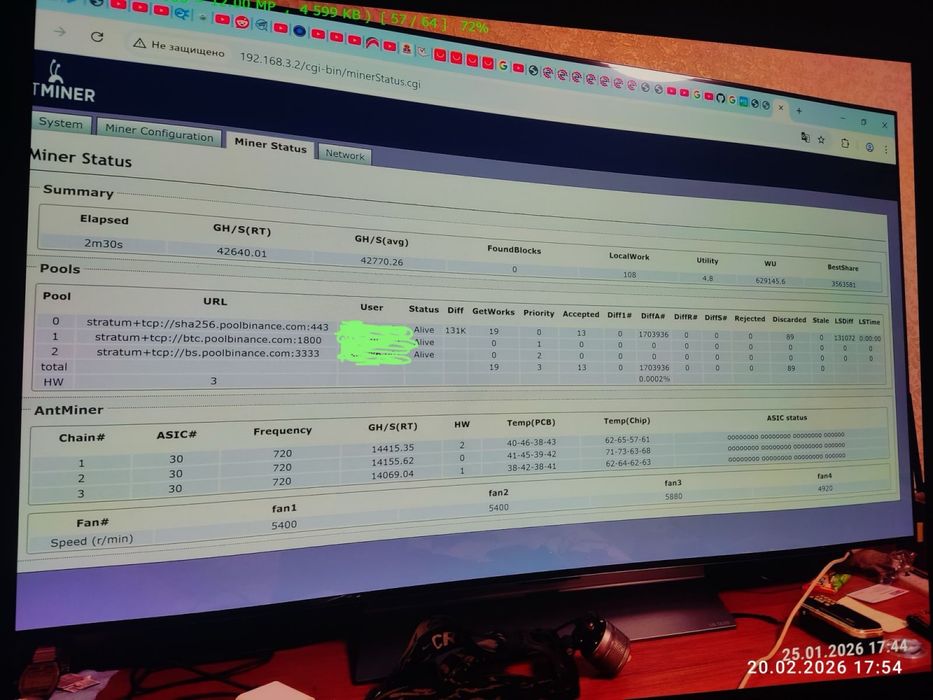 Asic Antminer T17 майнер