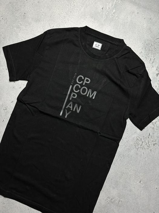 T-Shirt C.P. Company Czarny Regular Fit