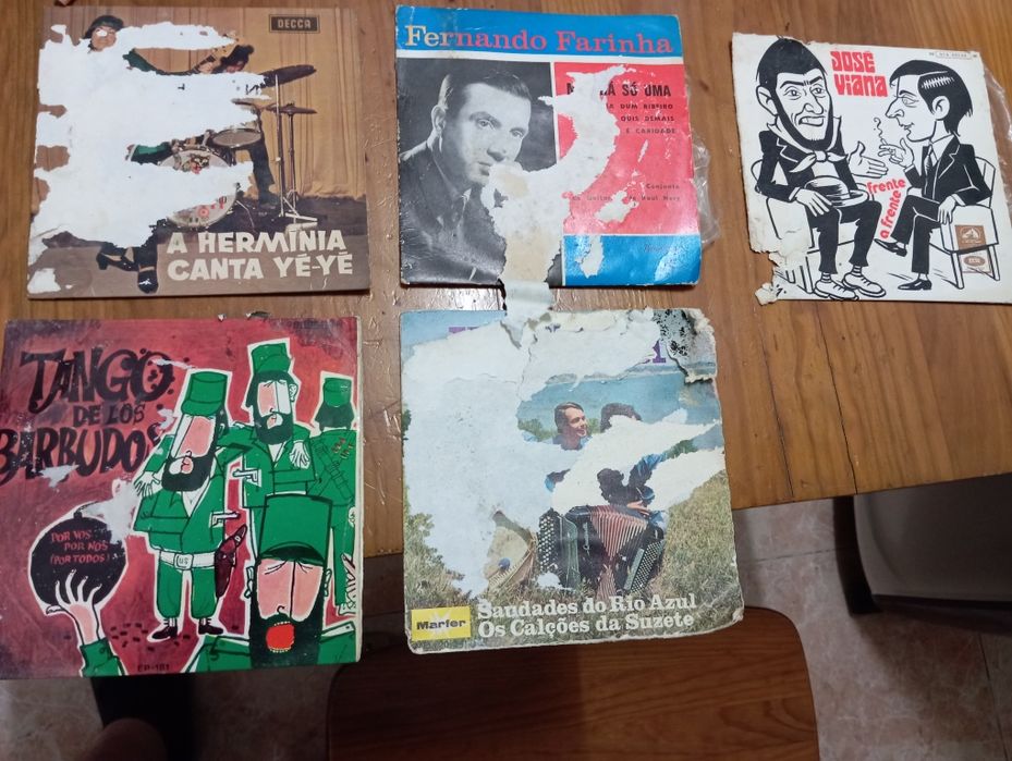 Discos de vinil usados