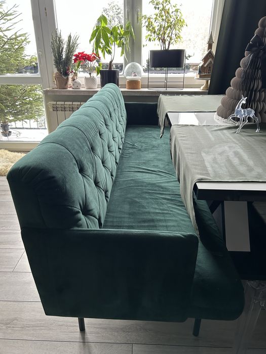 Sofa/ławka welurowa 2szt
