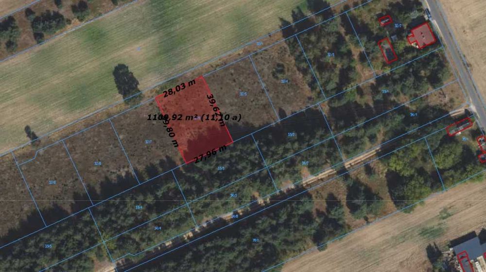 Działka 1100 m²  Lubień Kujawski WZ, Atrakcyjna Lokalizacja