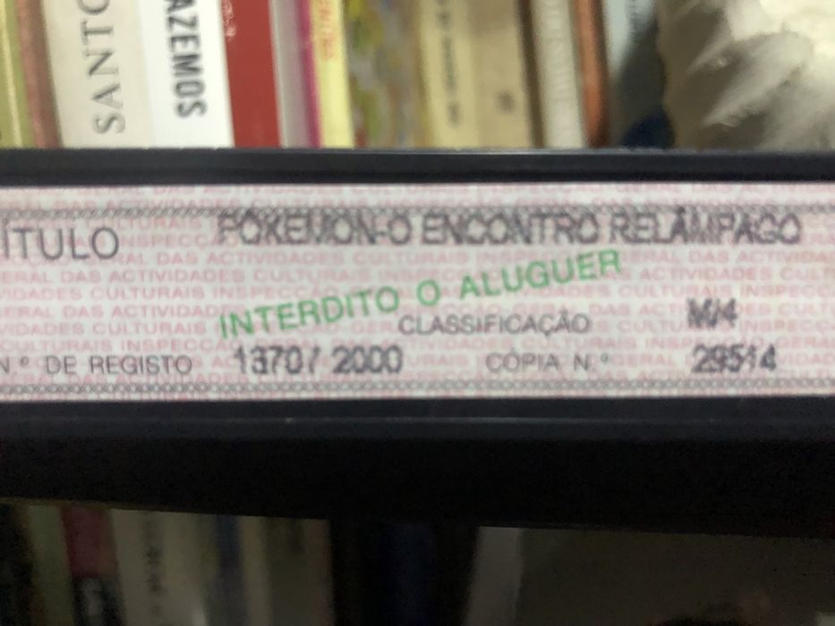 Cassete VHS Pokémon