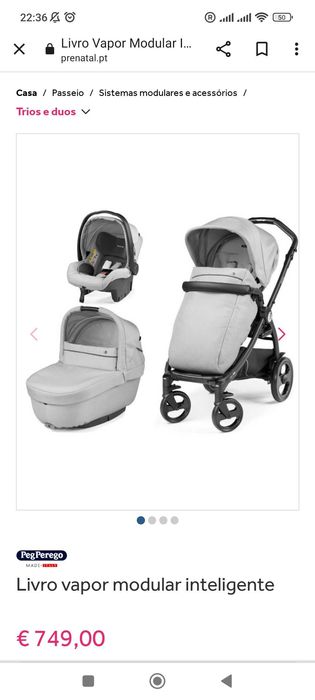 Carrinho de bebê Peg Perego (Trio)