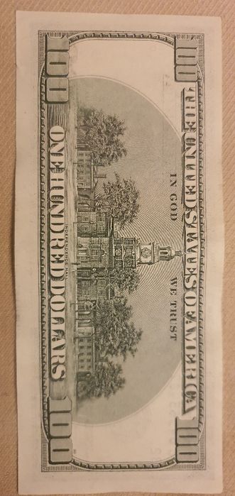 купюра 100 долларов США со звездой 2003 год. Замещенка DB04565487