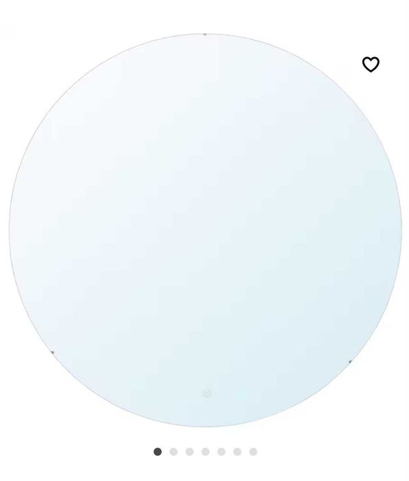Espelho com luz led e têm carreador telemóvel