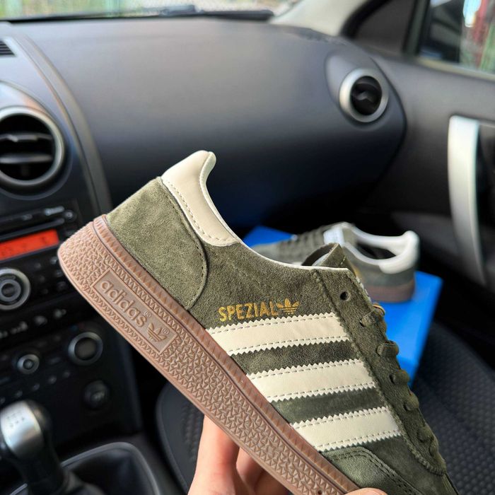 !SALE! Adidas Handball Spezial Khaki White Premium 37 38 39 40 41 42 43 44 45 адідас