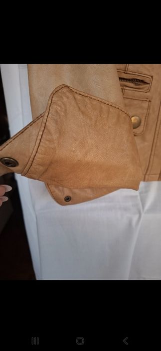 Casaco cabedal Quebramar - Mulher (M)