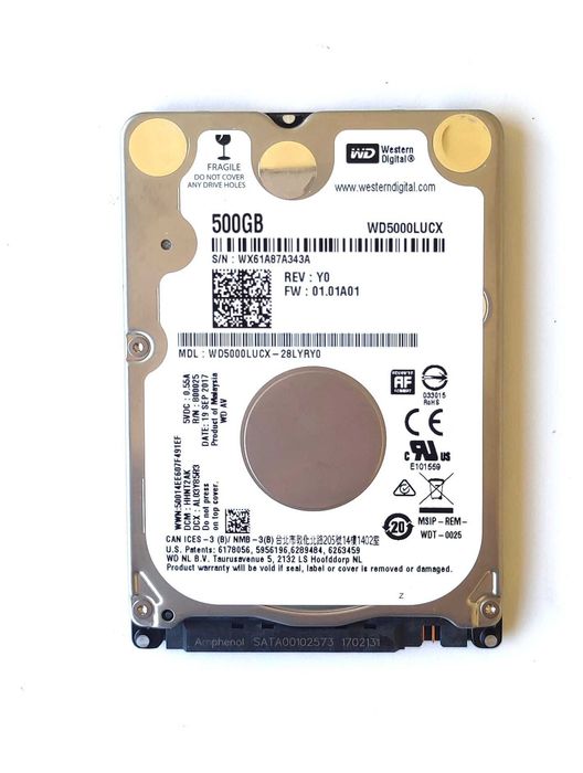 Dysk twardy WD 500GB 2,5 (94b91)
