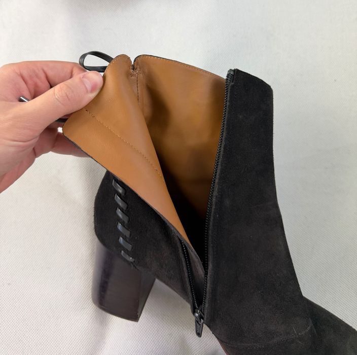 Zamszowe Buty See by Chloe Ankle Ciemny Brąz  i