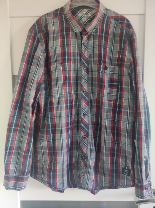 Tom Taylor sportowa koszula w kratkę xl