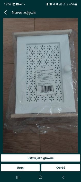 Shabby chic pojemnik,szafka na klucze do powieszenia