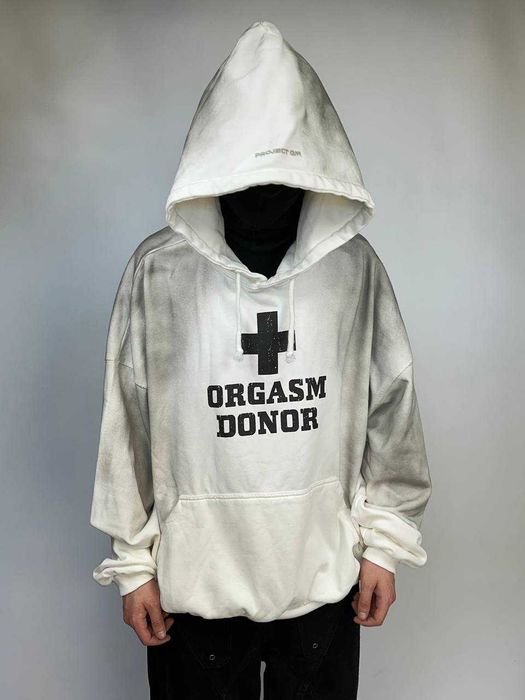 Худі ORGASM DONOR Project G/R Grailz біла белое худи  M L