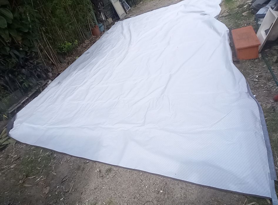 Tolde para caravana 6metros com ferros em inox