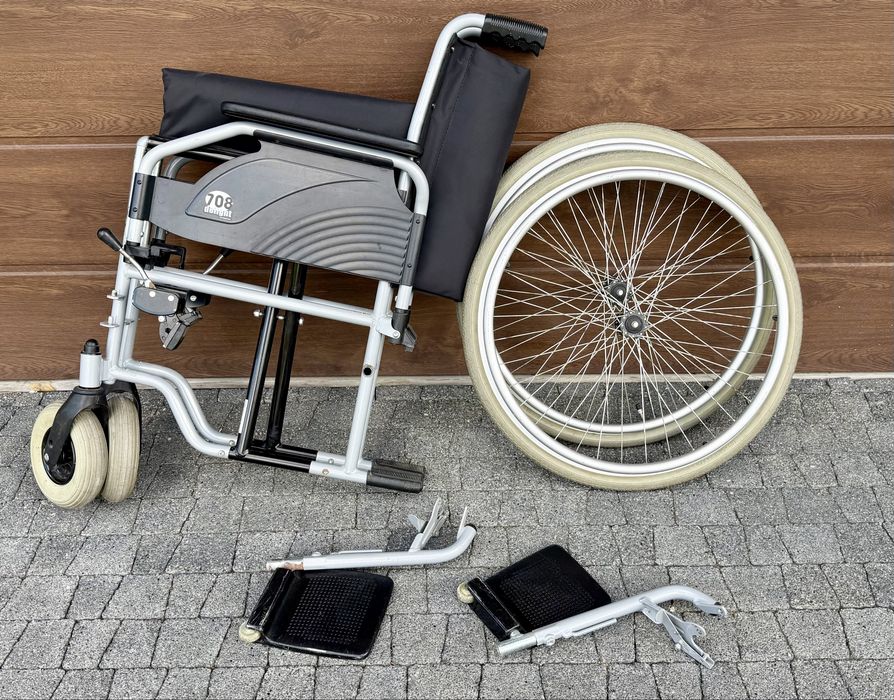 Wozek inwalidzki skladany wąski siedzenie 38 cm