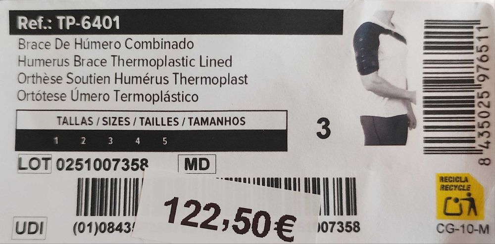 Ortótese Imobilizadora de Úmero ORLIMAN