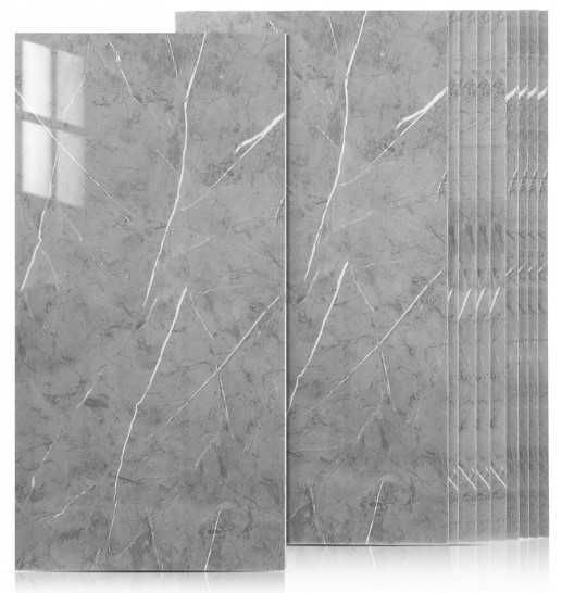 Płytki 10x samoprzylepne 60x30 szary marmur mocne wodoodporne