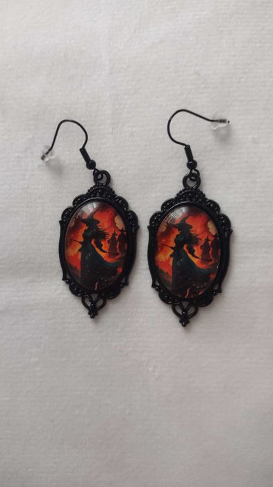 Gotyckie kolczyki Gothic Witch Alternative