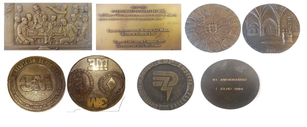 Medalhas Comemorativas em Bronze e Prata 1950’s a 1990’s
