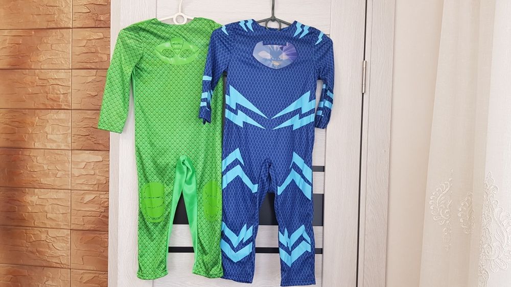 Набор: карнавальний костюм наряд герои в масках Кетбой Гекко cat boy