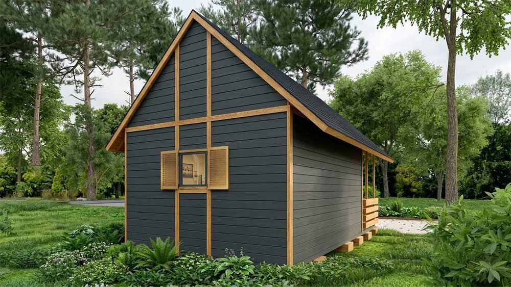 Domek Letniskowy Drewniany Całoroczny 5m/5m 15mm
