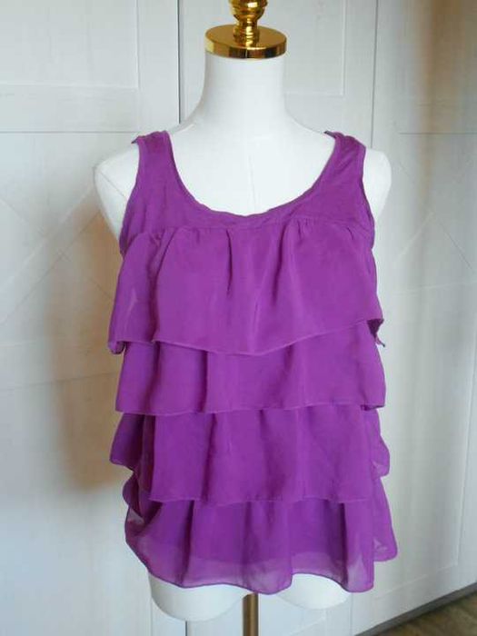 H&M Bluzka damska falbany 36 S #291
