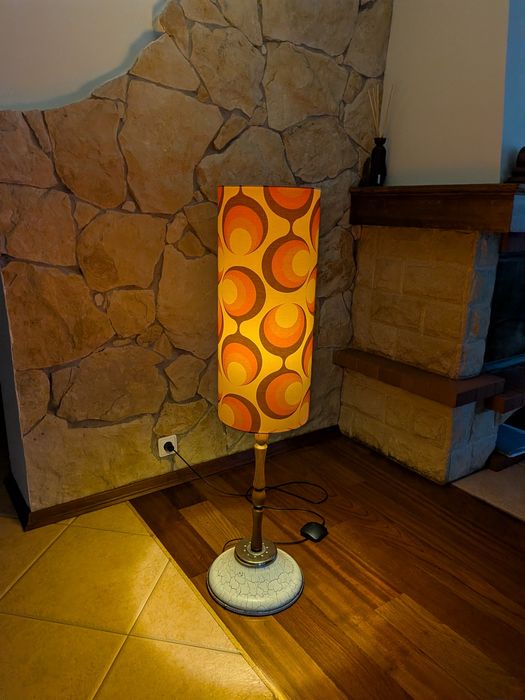 Lampa stojąca podłogowa, PRL, Vintage, Retro, Mid century