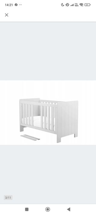 Łóżeczko tapczanik niemowlęce 2w1