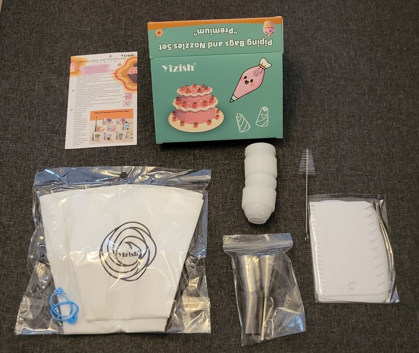 Kit manga de pasteleiro/saco de confeitar de 9 pontas
