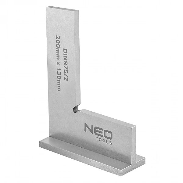 Kątownik Ślusarski Z Podstawą 90° Din875/2, 200 X 130 Mm 72-033 Neo