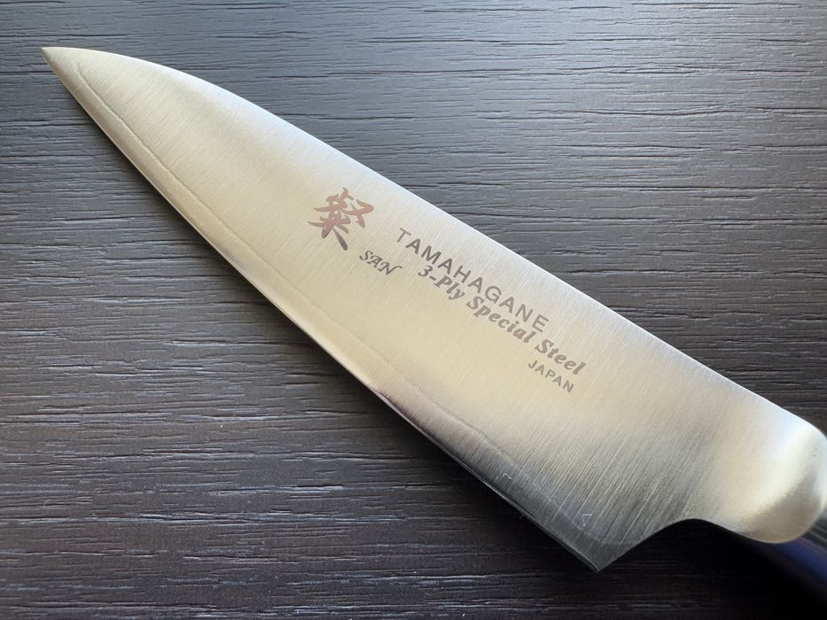 Японський професійний кухонний ніж для чищення Tamahagane San